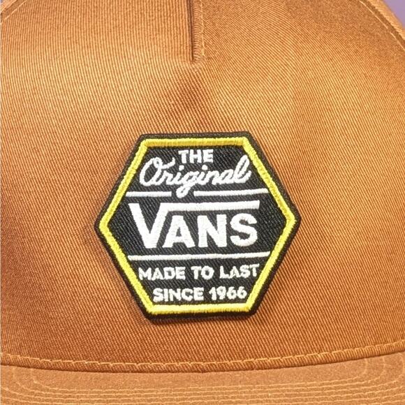 NWOT Vans Adjustable Baseball Hat Brown Skateboarding Original - Picture 2 of 5